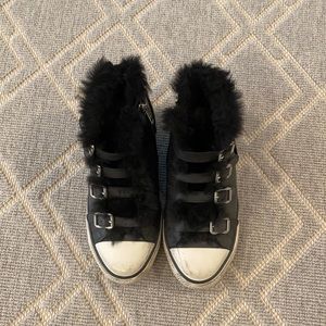 Ash leather hightop sneakers